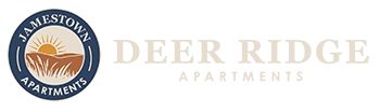 The image is a logo of Deer Ridge Apartments.